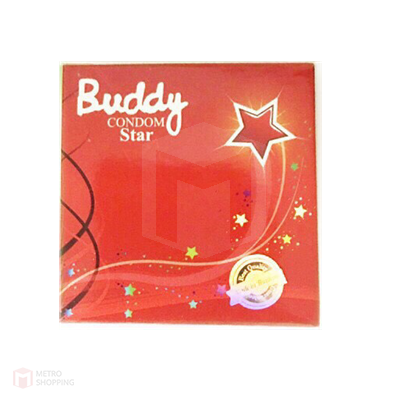ถุงยางอนามัย Buddy Star (แบบดาวกระจาย)