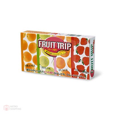 ถุงยางอนามัย Fruit Trip Mix 12\'s Pack (กลิ่นส้ม เมลอน พีช สตอเบอรี่)