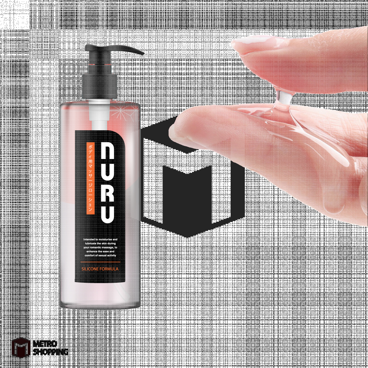 NURU Massage Lube 2 in 1 by Lubrique - Natural Silicone เจลหล่อลื่น นูรุ มาสสาจ ทู อิน วัน เนเชอรัล สูตรซิลิโคน by ลูบริค 400 ml.