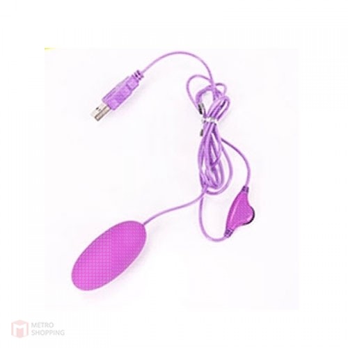 Single Egg Vibrator 10 Function USB Purple (อุปกรณ์สั่น)