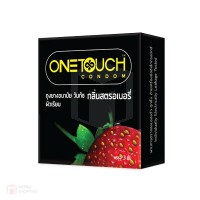 ถุงยางอนามัย One Touch Strawberry (ผิวเรียบกลิ่นสตอเบอรี่)