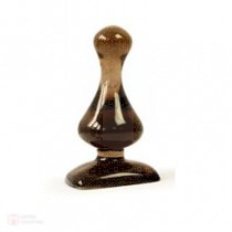  Wins Anus Stopper 8 ของเล่นผลิตจากยางคุณภาพสูง โปร่งแสง สีดำ พื้นผิวสัมผัสเรียบลื่น