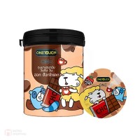 ถุงยางอนามัย ONETOUCH ONE Hot Chocolate กระป๋อง 12 ชิ้น (กลิ่นช็อคโกแลต)