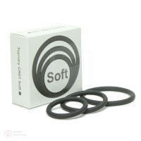 Toynary CR01 Soft - 100% Silicone Cock Rings Black (ห่วงรัดโคน)