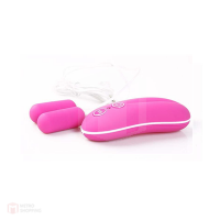 10 Function Dual Bullet Vibrator Pink(อุปกรณ์สั่นลูกสั่น 2 ลูก)