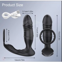 3 in 1 Male Prostate Massager (แท่งชักอัตโนมัิติ 3 ฟังก์ชั่นชาร์จ USB เชื่อมต่อ App หรือรีโมท)