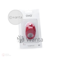 ovo B7 - Red ของเล่นระบบสั่นขนาดมาตรฐาน ปรับระดับความแรงได้ 