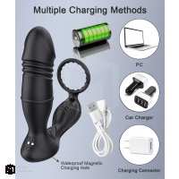 3 in 1 Male Prostate Massager (แท่งชักอัตโนมัิติ 3 ฟังก์ชั่นชาร์จ USB เชื่อมต่อ App หรือรีโมท)