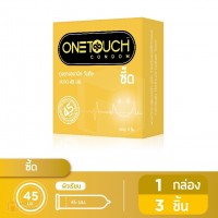 ถุงยางอนามัย ONETOUCH Zeed (ถุงยางอนามัยวันทัช ซี๊ด) ขนาด 45 mm. รุ่น 1 กล่อง 3 ชิ้น