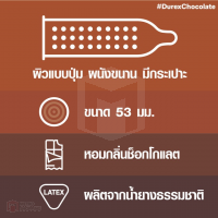 ถุงยางอนามัย Durex Chocolate (ดูเร็กซ์ช็อคโกแลต)