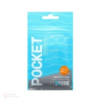 Pocket Tenga Wave Line (สำหรับพกพา สีฟ้า)